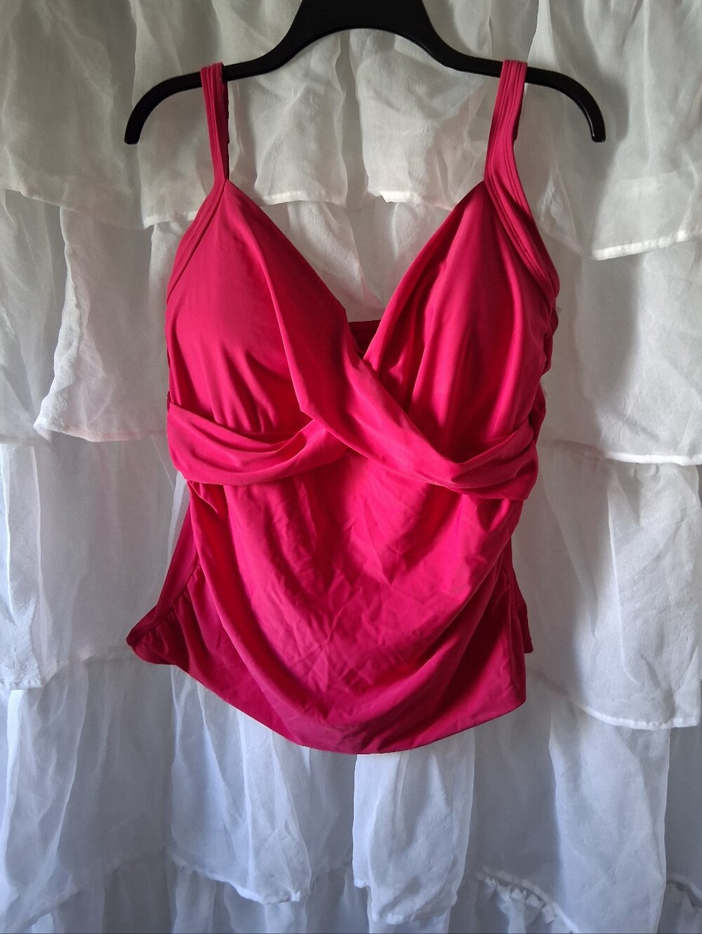 Time and Tru Pink Women's Swim Top